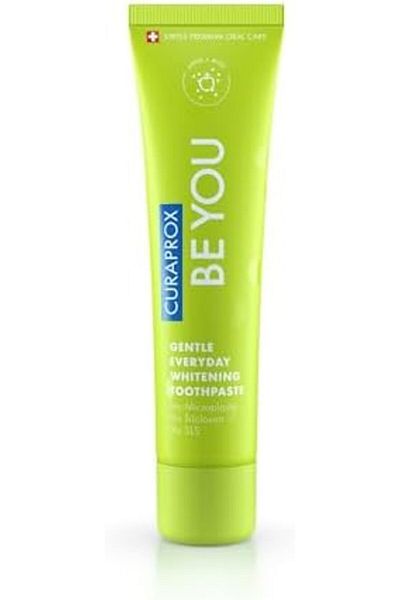Curaprox Be You Apple + Aloe Vera Toothpaste | Gentle Everyday Whitening | 60ml Gel | SLS Free, Micr