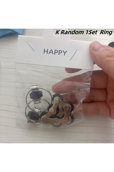 Choice مجموعة ألعاب فيدجيت K 1Set Ring Bike Chain Fidget - سلسلة دوارة مكونة ...