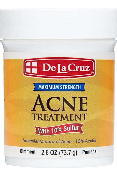 De La Cruz Di La Cruz Acne Treatment Ointment with 10% Sulfur, 73.7g