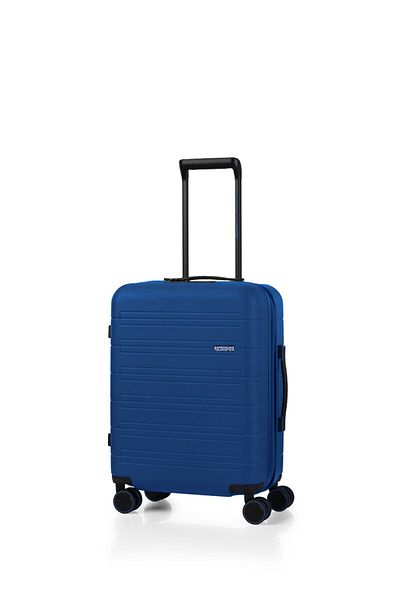 American Tourister Novastream Spinner 55 cm - Navy Blue - 3 Years Global Warranty