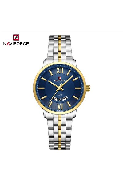 Naviforce Luxury Couple Watches – Elegant Stainless Steel