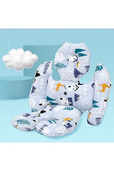 COOYA Universal Stroller Liner Soft Infant Newborn Head and Neck Support Pillow Mat，Machine Washable