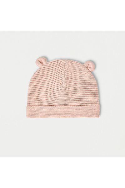 Juniors Ribbed Beanie Cap and Booties Set