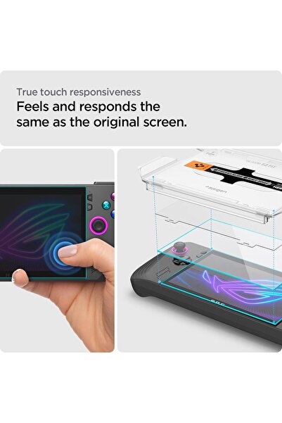 Spigen GLAStR EZ FIT for Asus ROG Ally X Screen Protector RC72LA 2024 Premium Tempered Glass 2 Pack