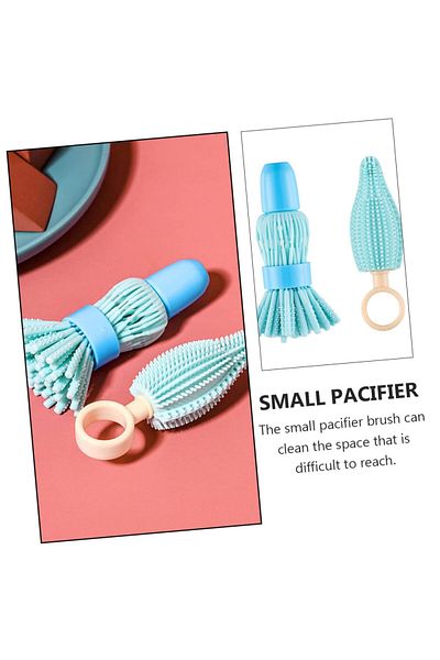 COOYA 2Pcs Travel Bottle Brush Set Pacifier Cleaner for Easy Cleaning of Milk Bottles and Pacifiers