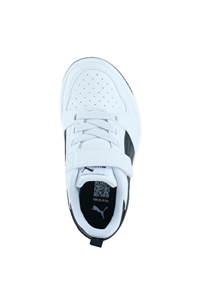 Puma Rebound V6 Kids White Sports Shoes (397419-02)
