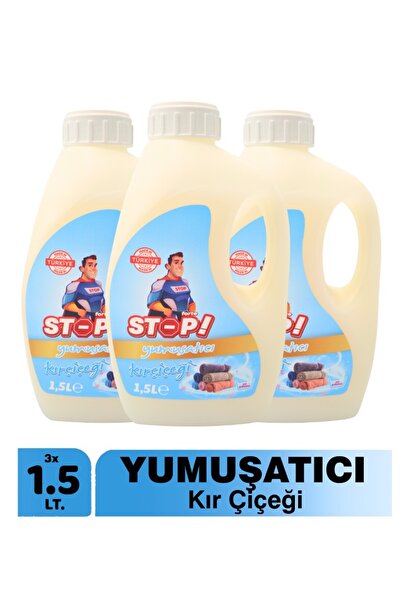 STOP Forte 3'lü Çamaşır Yumuşatıcı 1.5 Litre Kır Çiçeği