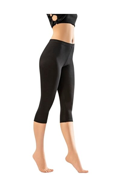 Akron Colanți negri scurti Kota 4005, sub genunchi