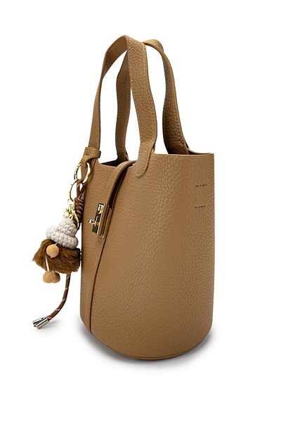 Tamer Tanca Women's Vegan Taupe Shoulder Bag