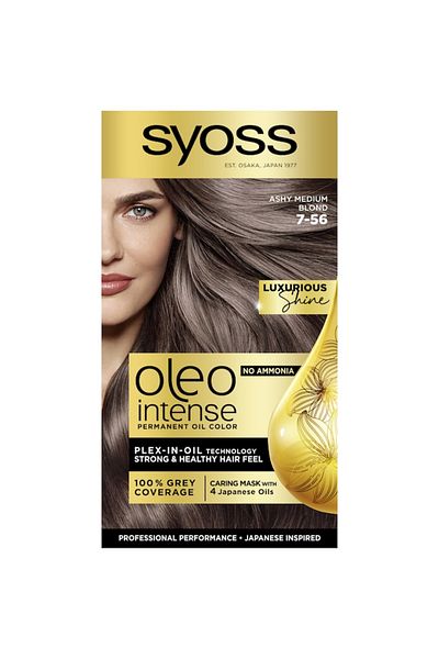 Syoss Permanent Hair Dye without Ammonia Syoss Color Oleo Intense, 7-56 Ashy Medium Blonde, 115 ml