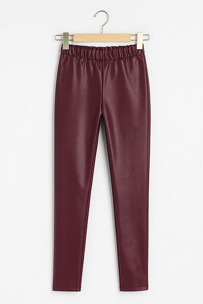 Hilal Akıncı Kids Leggings din piele artificială pentru fete