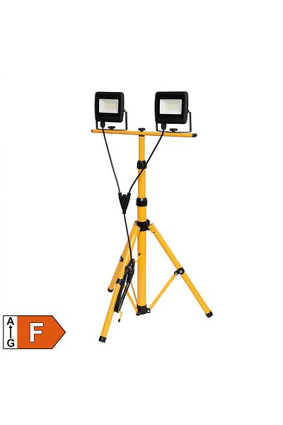 Home4U LED Reflector with Stand, 2x30W, 4000 lm, IP65 FLL STAND 2/30