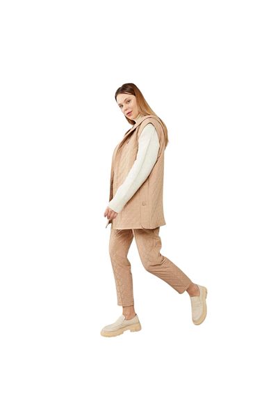 Levidor Quilted Hooded Vest Double Suit