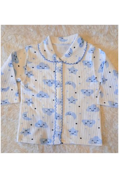 bebboo General Brands Star Print Unisex Baby Blue Set