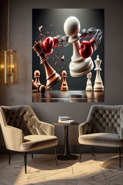 özkacar PUTEREA PUIONULUI TABLOU ARTISTIC PE PÂNZĂ DECOR DE PERETE PENTRU CAS...
