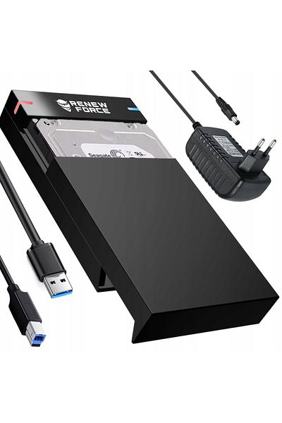 Renew Force Rack Enclosure for 2.5 and 3.5 inch External Hard Drive, Force, USB 3.0, SATA