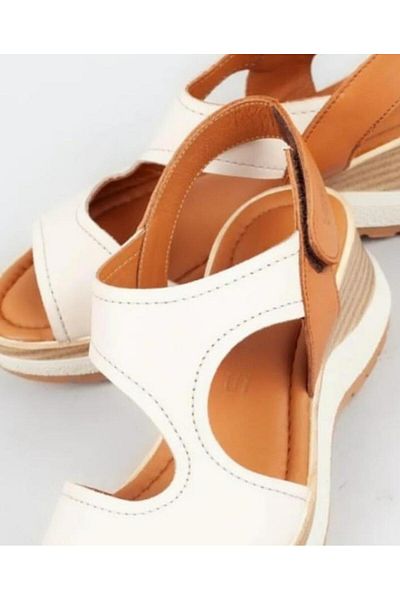 Venüs 2409901Y Women's Genuine Leather Wedge Sole Daily Sandals