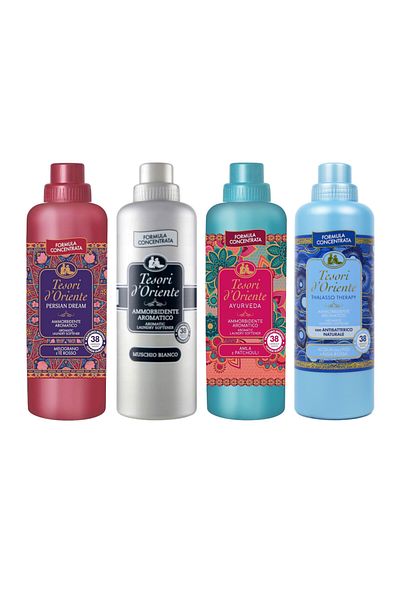 Tesori d'Oriente fabric softener 38 rinses Mix 4x 760 ml