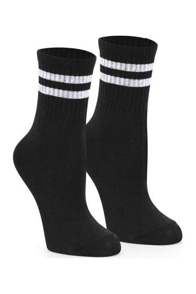 HİTRA Unisex 6 ζευγάρια μαύρες κάλτσες τένις