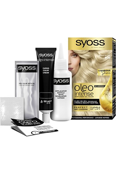 Syoss Permanent Hair Dye Syoss Color Oleo Intense 9-10 Bright Blonde, 115 ml