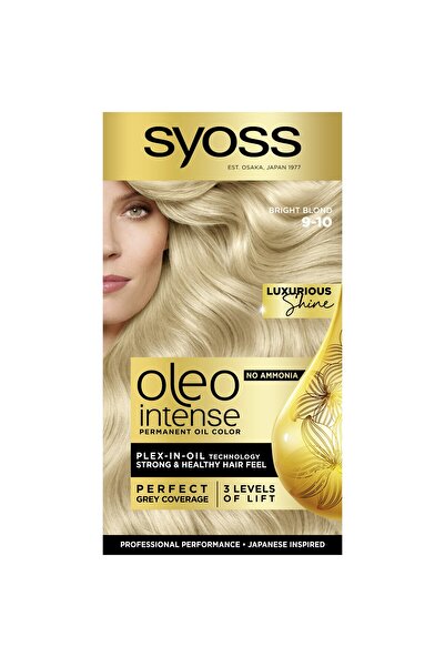 Syoss Permanent Hair Dye Syoss Color Oleo Intense 9-10 Bright Blonde, 115 ml