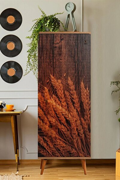 FAVORA Wheat Printed Çok Amaçlı Dolap - Atlantik Çam
