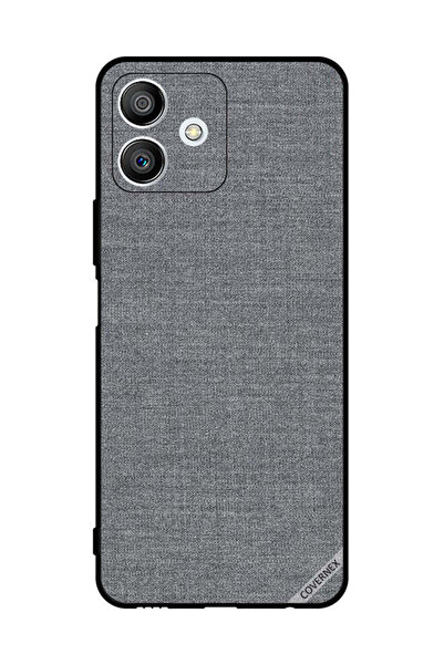 Covernex غطاء حماية لهاتف Honor Play6T Pro بنمط قماش رمادي