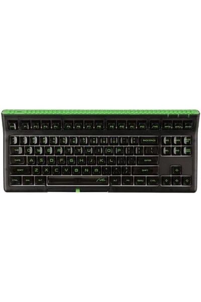 Epomaker Brick 87 Tri-Mode TKL Mechanical Keyboard with Stackable Block Bar, Thumb-scroll Knobs, Hot