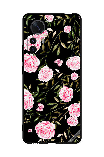 Covernex غطاء حماية لهاتف شاومي 12 برو - ورود وردية في باقات من الأوراق الصغيرة
