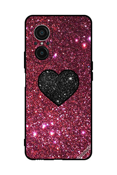 Covernex غطاء حماية لهاتف هواوي نوفا 9 إس إي 5 جي - قلب أسود مع لمعان أحمر