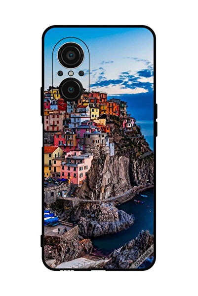 Covernex غطاء حماية لهاتف هواوي نوفا 9 SE 5G - منازل ملونة على البحر