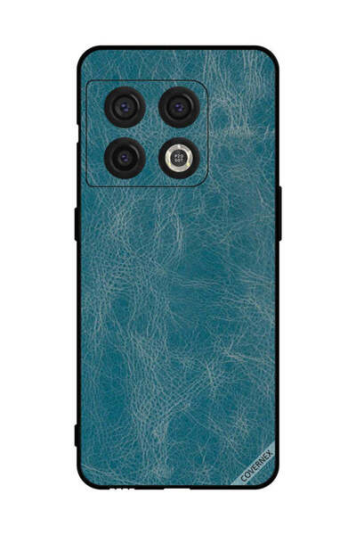Covernex غطاء حماية لهاتف OnePlus 10 Pro بنمط جلدي أزرق