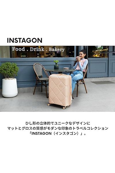American Tourister Instagon Spinner 55 cm - Peach Blossom - 3 Years Global Warranty