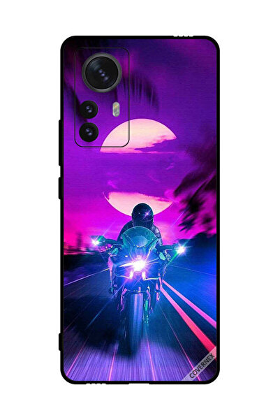 Covernex Protective Case Cover For Xiaomi 12 Pro Biker Leaving Moon Behind