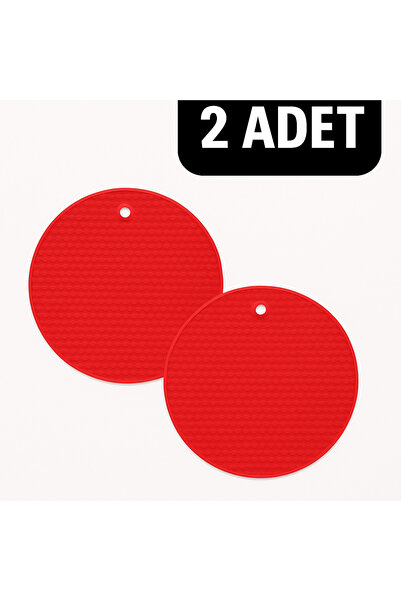 VİALEX 2'li Yuvarlak Silikon Nihale - Kırmızı