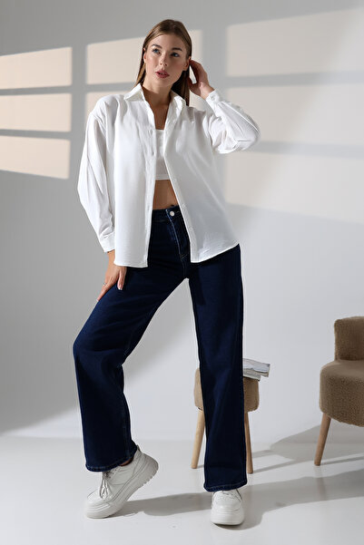 ZEYCEN Kadın Ayrobin Keten Gömlek