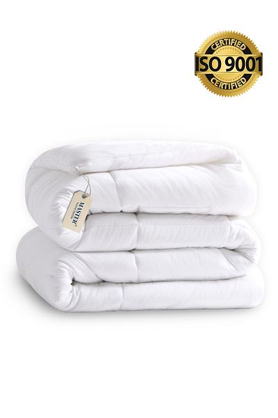 Master Home Textile Comforter Duvet Insert, 180x240 cm Single Size, 350 GSM filling, Quilted All Season Comforter