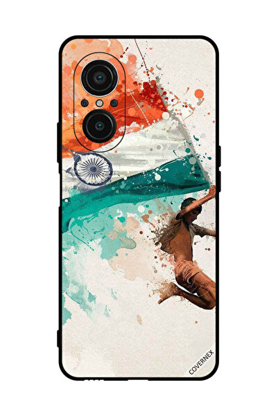 Covernex غطاء حماية لهاتف هواوي نوفا 9 SE 5G يحمل علم الهند أثناء الطيران
