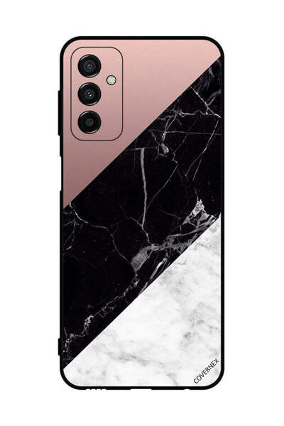 Covernex غطاء حماية لهاتف سامسونج جالاكسي F23، أبيض وأسود، الجزء العلوي من ال...