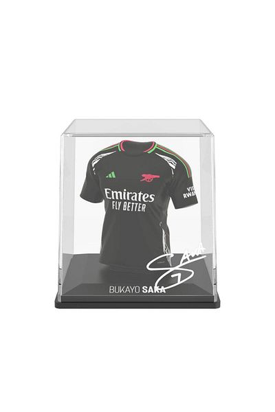 Splink Arsenal Bukayo Saka Away Jersey Display Case, Official Licensed Collectible, 2024/2025