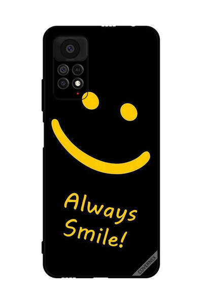 Covernex غطاء حماية لهاتف شاومي ريدمي نوت 11 برو 5G، ابتسامة دائمة، أصفر