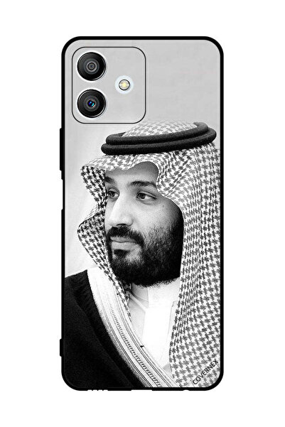 Covernex غطاء حماية لهاتف Honor Play6T Pro صورة محمد بن سلمان بالأبيض والأسود