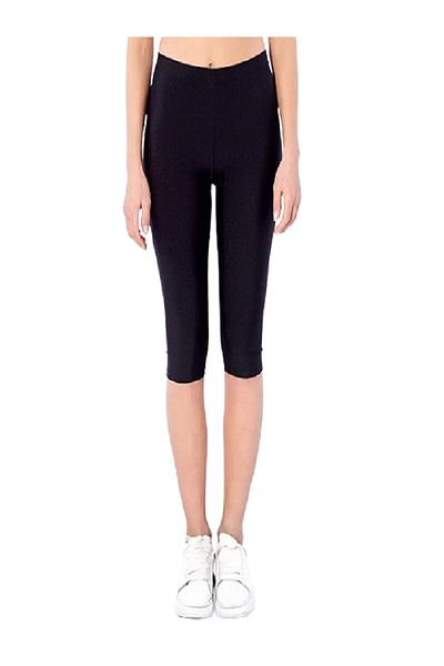 KOSTÜMCE Leggings Capri cu talie înaltă, negri