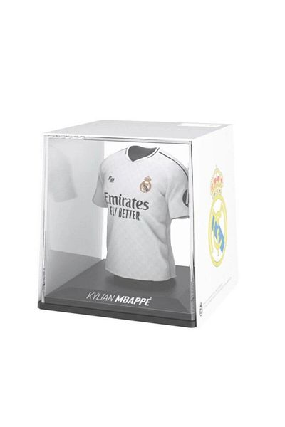 Splink Real Madrid Mbappe Home Jersey Display Case, Official Licensed Collectible, 2024/2025 Season