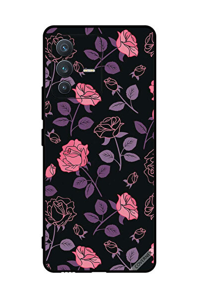 Covernex Protective Case Cover For vivo S12 Pink And Purple Flowers