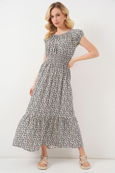 Bigdart Women's Collar Gather Detailed Dress 2544 - Black