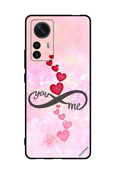 Covernex غطاء حماية لهاتف شاومي 12 برو - قلوب حمراء ووردية - يو إنفينيتي مي