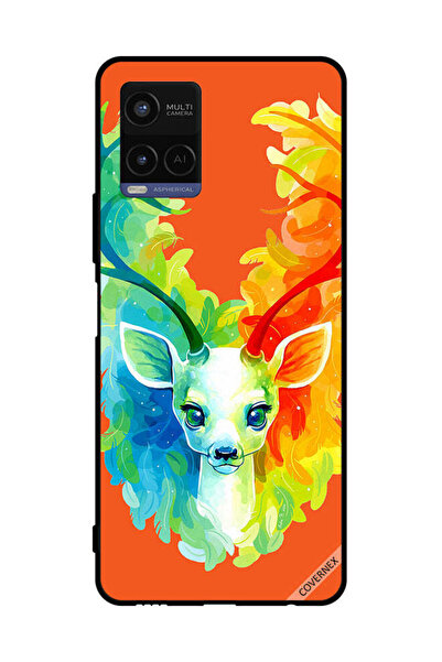 Covernex غطاء حماية لهاتف فيفو Y21 - غزال ملون