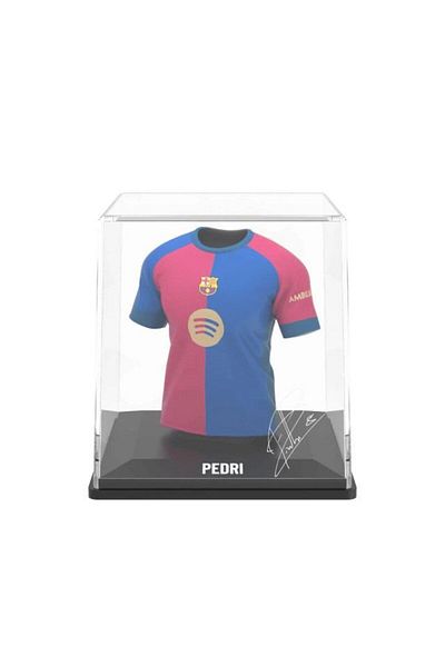 Splink FC Barcelona Pedri Home Jersey Display Case, Official Licensed Collectible, 2024/2025 Season