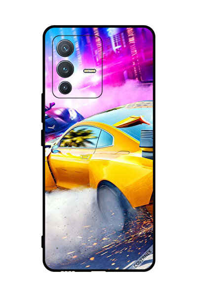 Covernex غطاء حماية لهاتف فيفو V23 برو - سيارة صفراء
